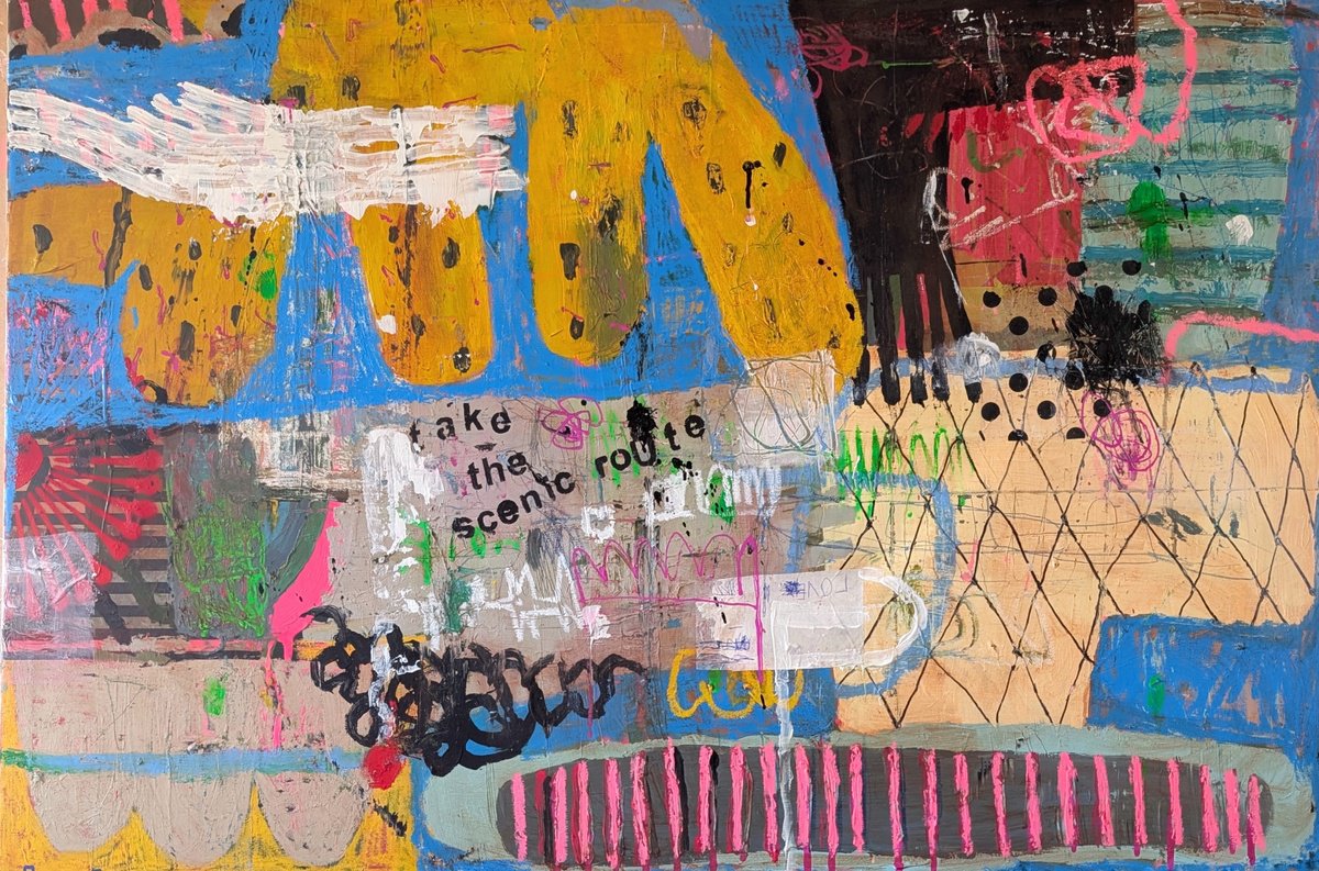 Take The Scenic Route By Jenny Furman, 47 X 31, Artwork For Sale On Artfinder