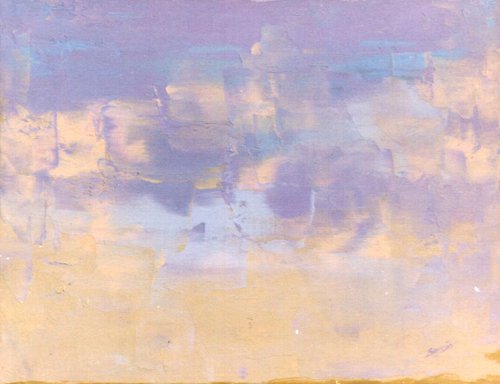 purple-ochre beach I (ref#:279-5F) by Saroja van der Stegen