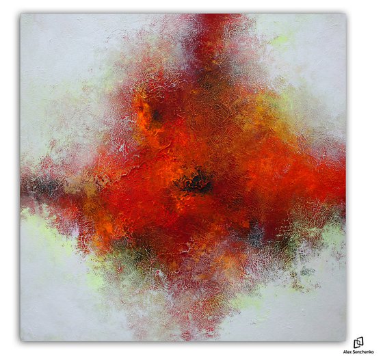 100x100cm /abstract painting / Ready to hang /  Episode 92