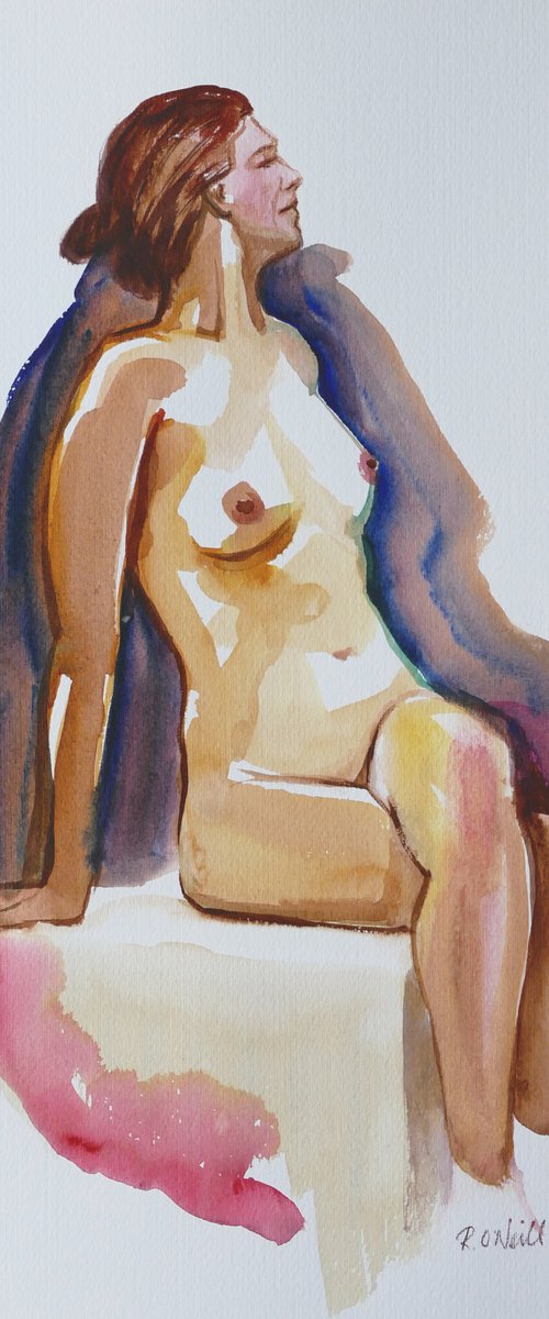 Seated female nude by Rory O’Neill