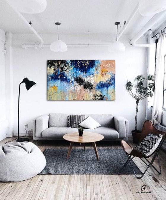 150x100cm. / abstract painting / Abstract 1282