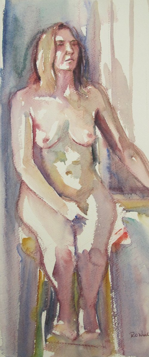 Seated female nude by Rory O’Neill