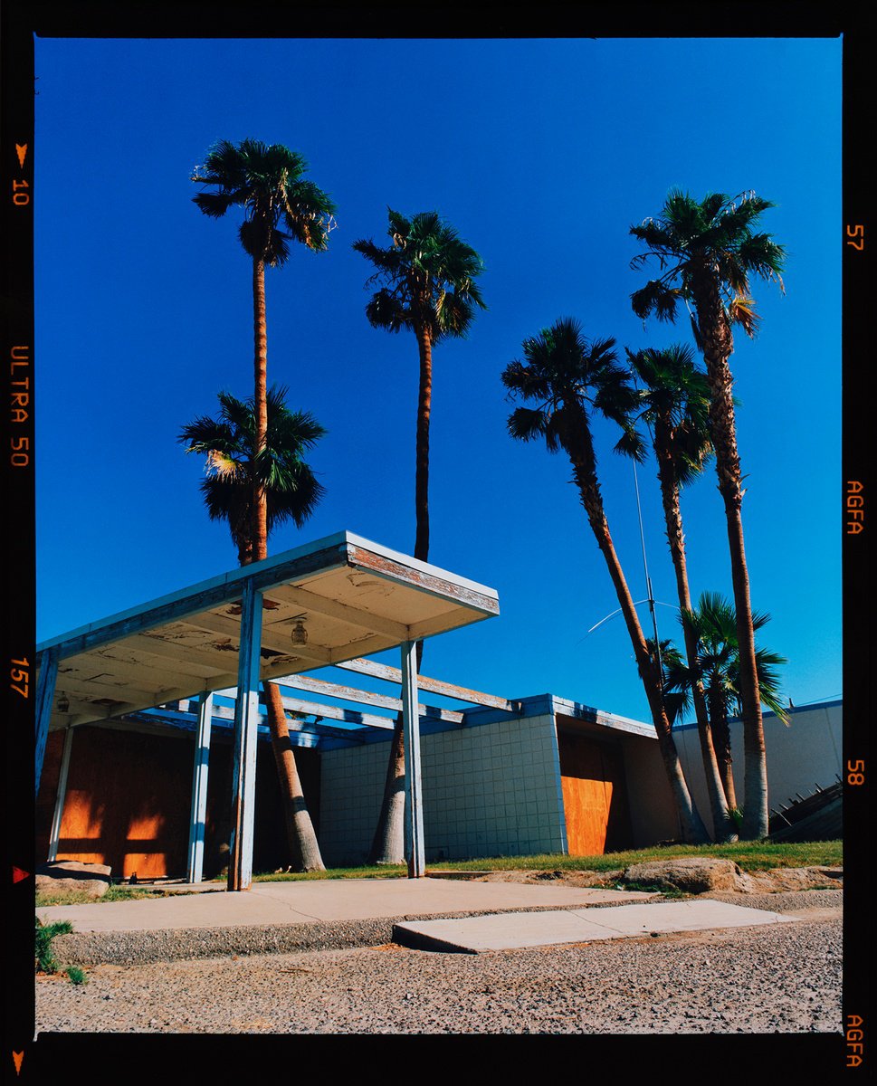 Motel Entrance II, Desert Shores, Salton Sea, California by Richard Heeps