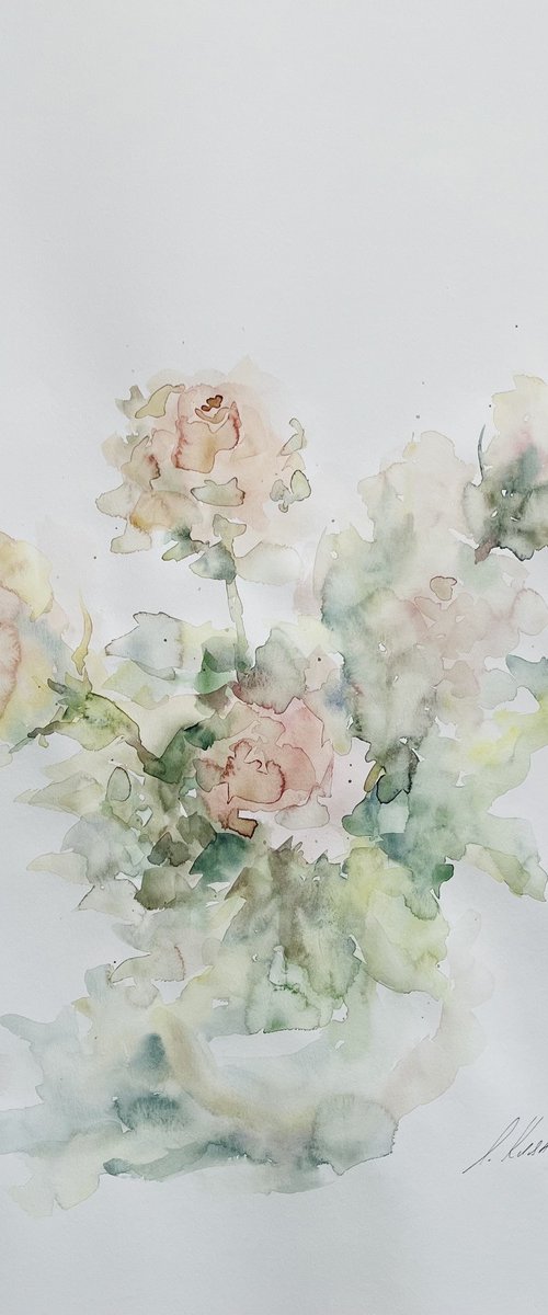 Roses 50x65cm 2025 by Elena Klyan