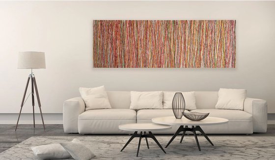 String Theory II Large size 183 x 61 cm