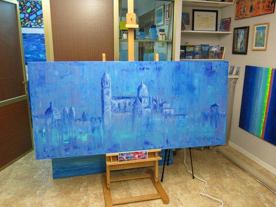Salamanca Blue - Extra Large Artwork XXXL