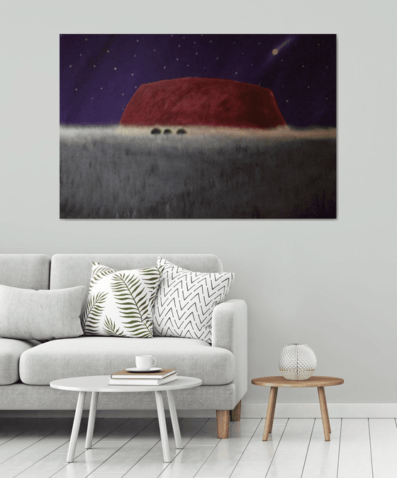 “Ayers Rock At Midnight” 150x100x2cm