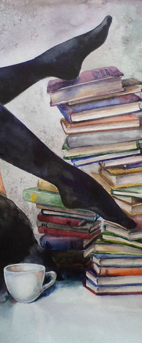 Books are my smart friends by Liubov Ponomarova