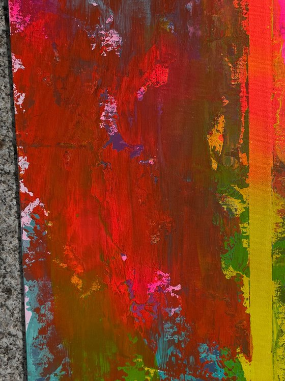 Abstract Red and Yellow