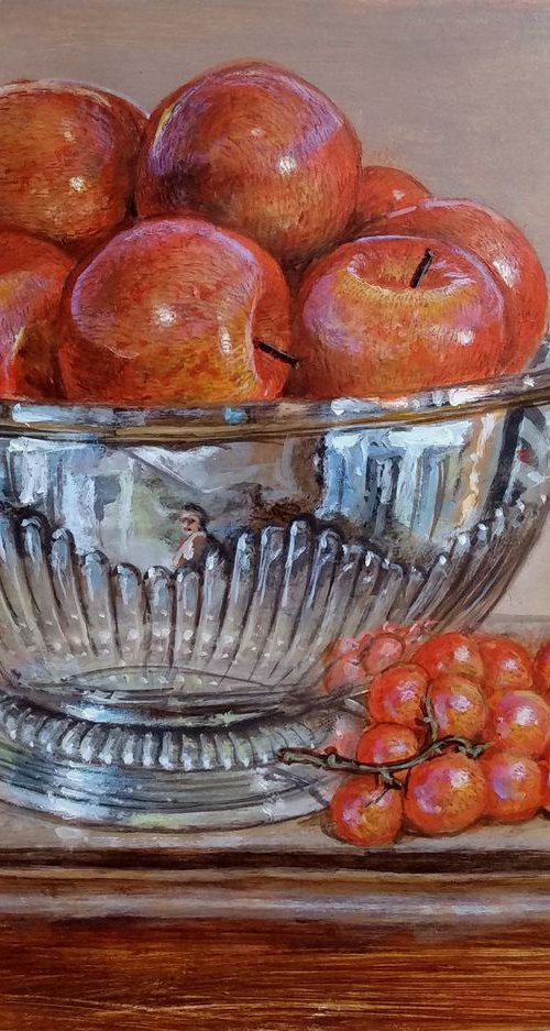 Silver bowl by Vishalandra Dakur