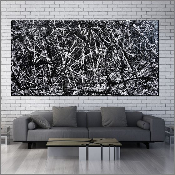 Scattergories 240cm x 100cm Huge Texture Abstract Art