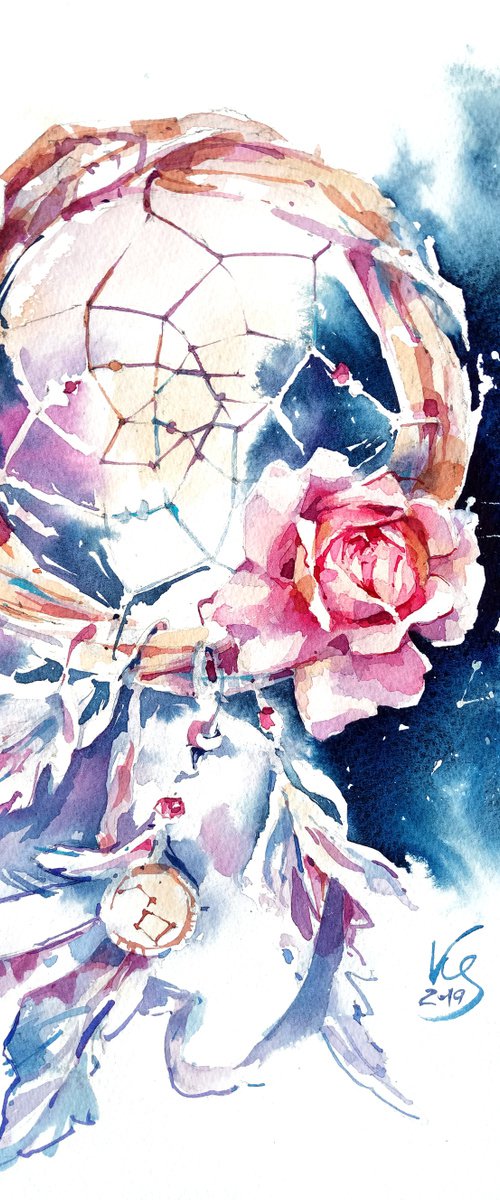 Original watercolor "Melody" by Ksenia Selianko