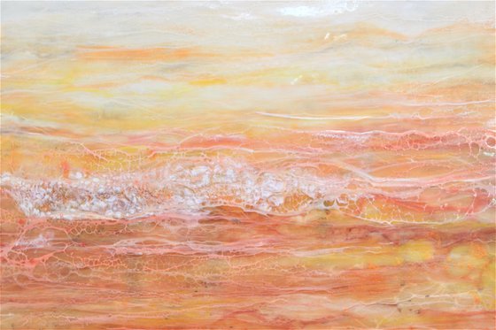 'Amber meditations" encaustic