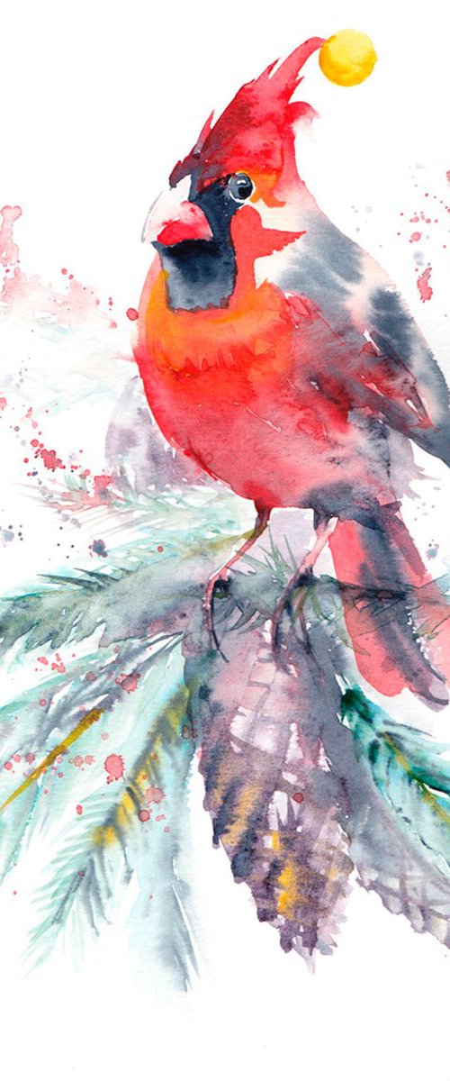 Red Cardinal by Anjana Cawdell