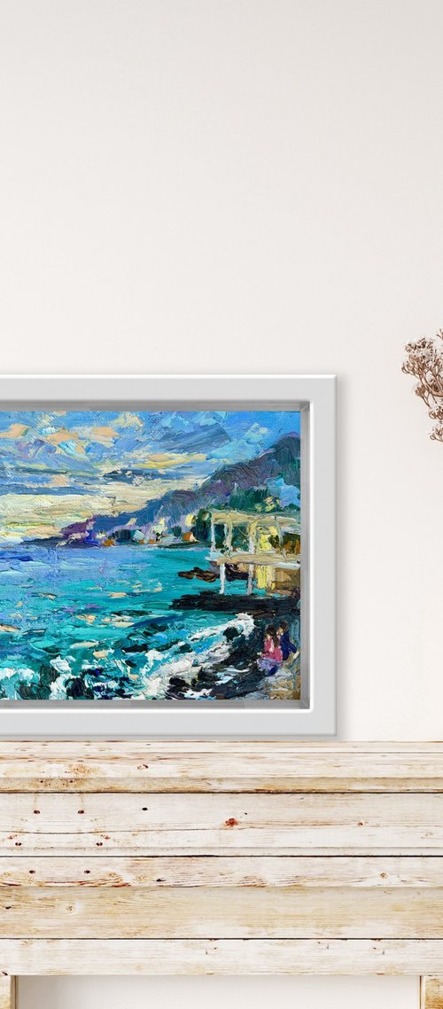 "Yalta Seascape", 18*24cm by Olga Blazhko