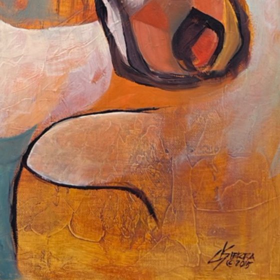 Stillness in Motion Abstract Horse