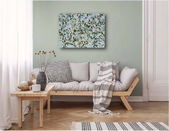 Waiting for sprint - Cherry Blossom Painting