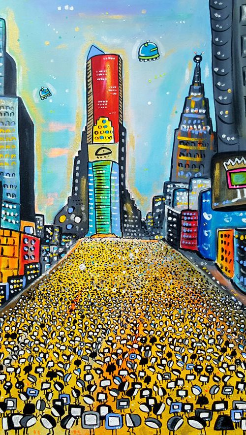 Chicken Televisions in New York City by Maria Luisa  Azzini