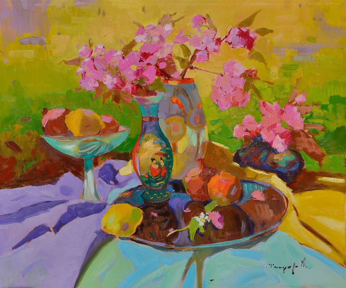 Kimono Of Flowers By Alexander Shandor, 31 X 28, Artwork For Sale On Artfinder
