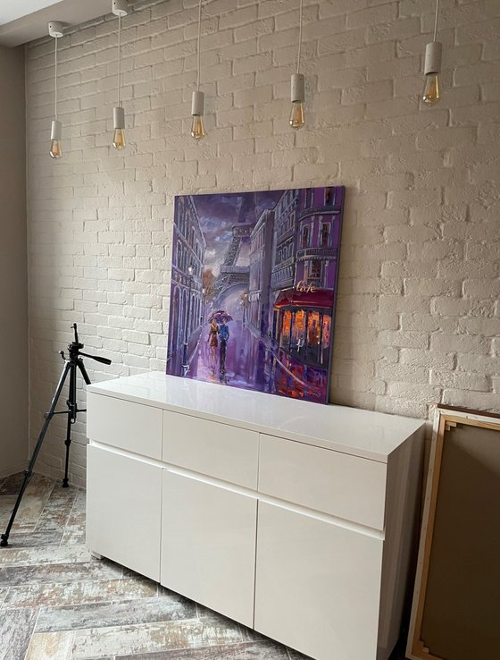 Walking in Paris (90x90cm)