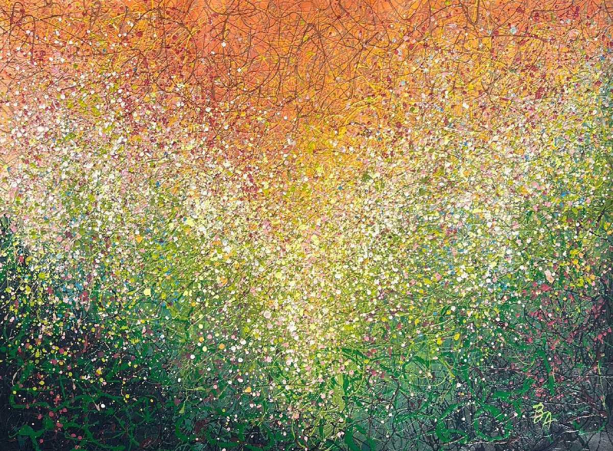  Spring Rain In Light By Bogdana Antoniuk, 47 X 35, Artwork For Sale On Artfinder
