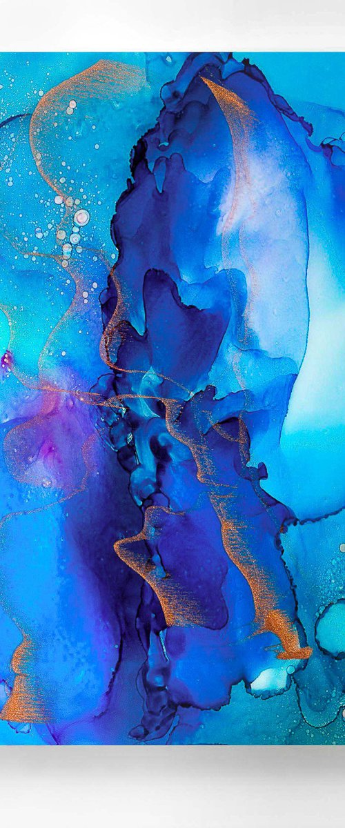 Blue Waves I by Lynne Douglas