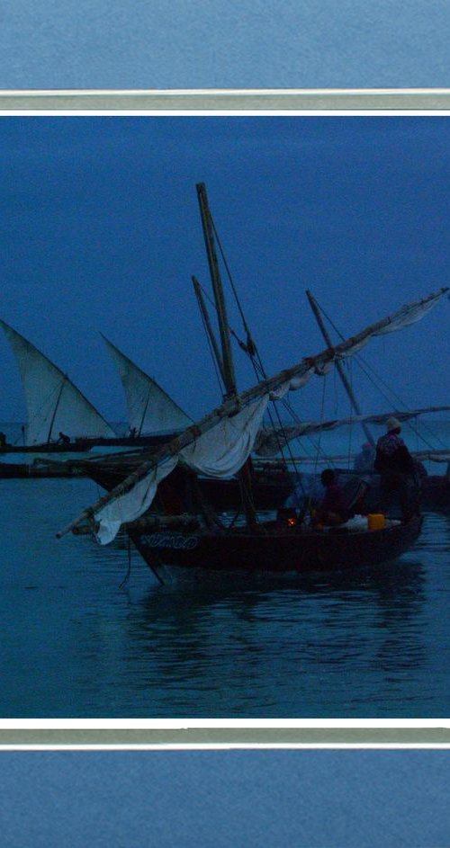 Fishing Boats at Twilight, Zanzibar by Robin Clarke