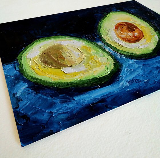 Avocado and lemon (diptych)