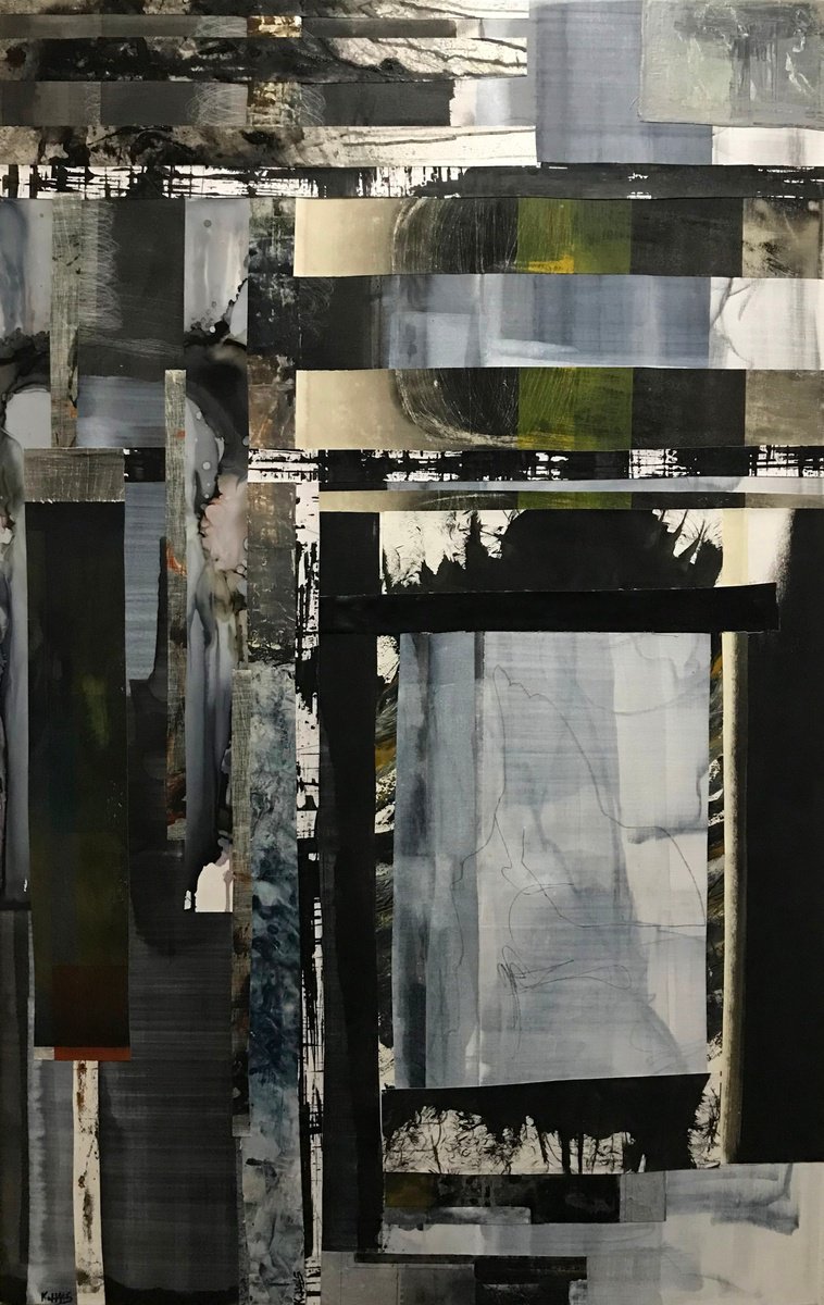 Abstract Collage By Kris Haas, 30 X 48", Never There It