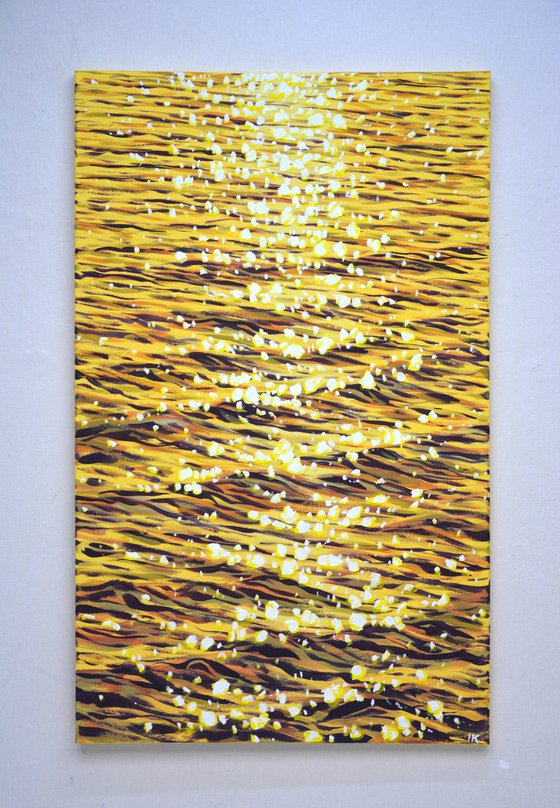 Gold glare on the water 2.