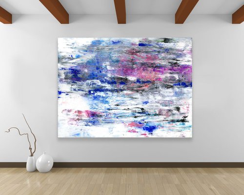 A New Song - Large Textural Abstract Painting by Kathy Morton Stanion by Kathy Morton Stanion