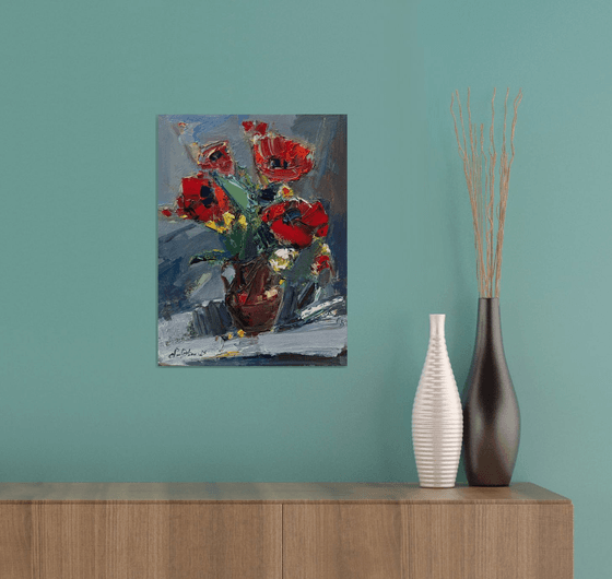 Poppies in Flame