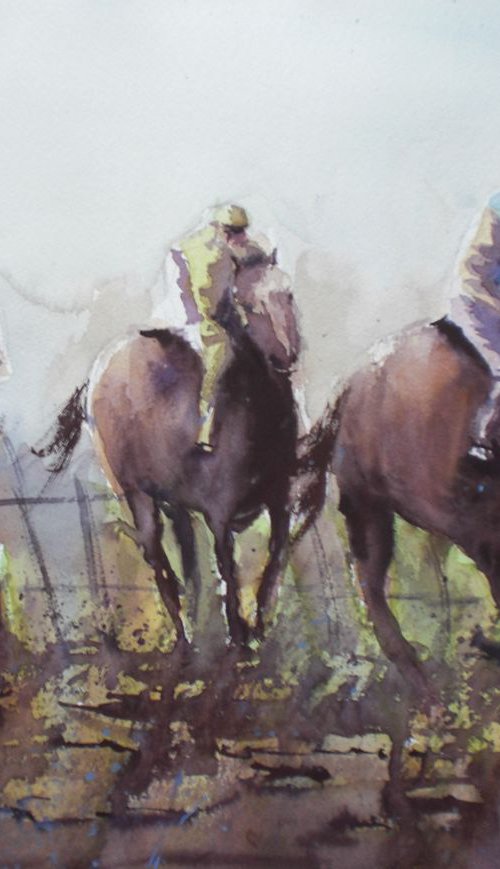 the horse race 3 by Giorgio Gosti