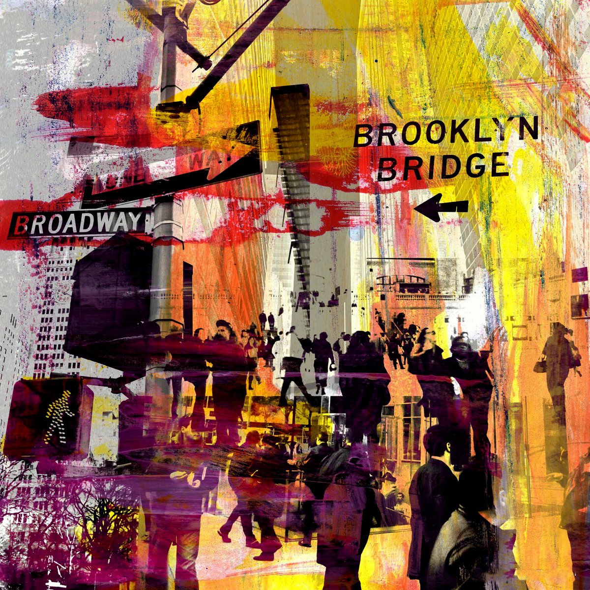 Abstract Cityscapes Photograph By Sven Pfrommer, 39 X 39", Ny Downtown X, Original Artwork