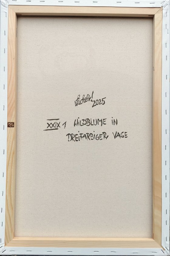 XXIX 1 - Wildflower in a three-colored vase