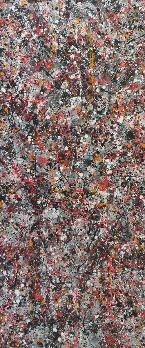 Modern JACKSON POLLOCK style ACRYLIC on CANVAS by M.Y. by Max Yaskin