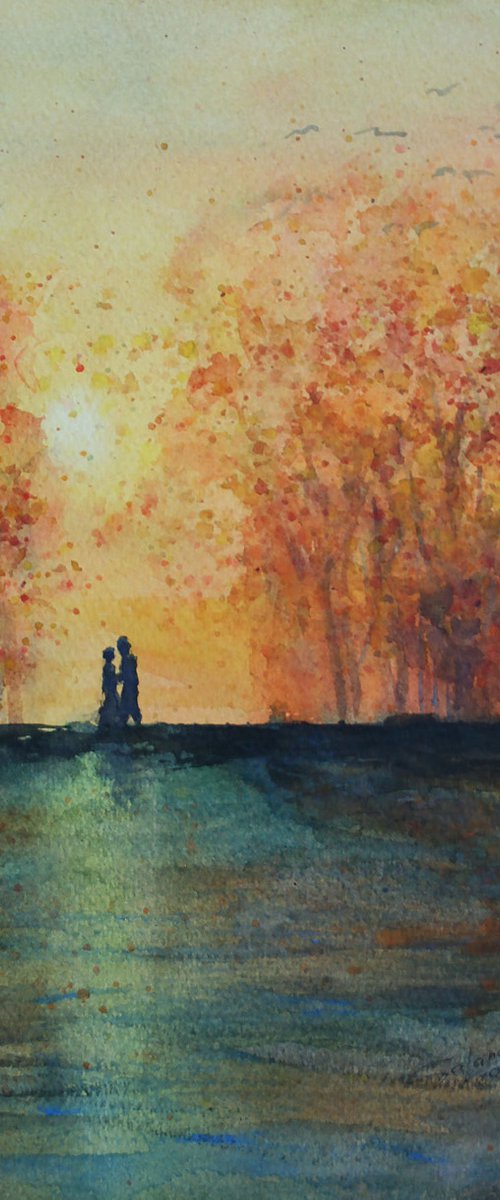 Season of love... /  ORIGINAL PAINTING by Salana Art Gallery