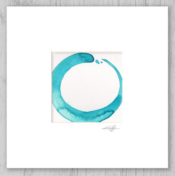 Enso 26 - Abstract Zen Circle Painting by Kathy Morton Stanion