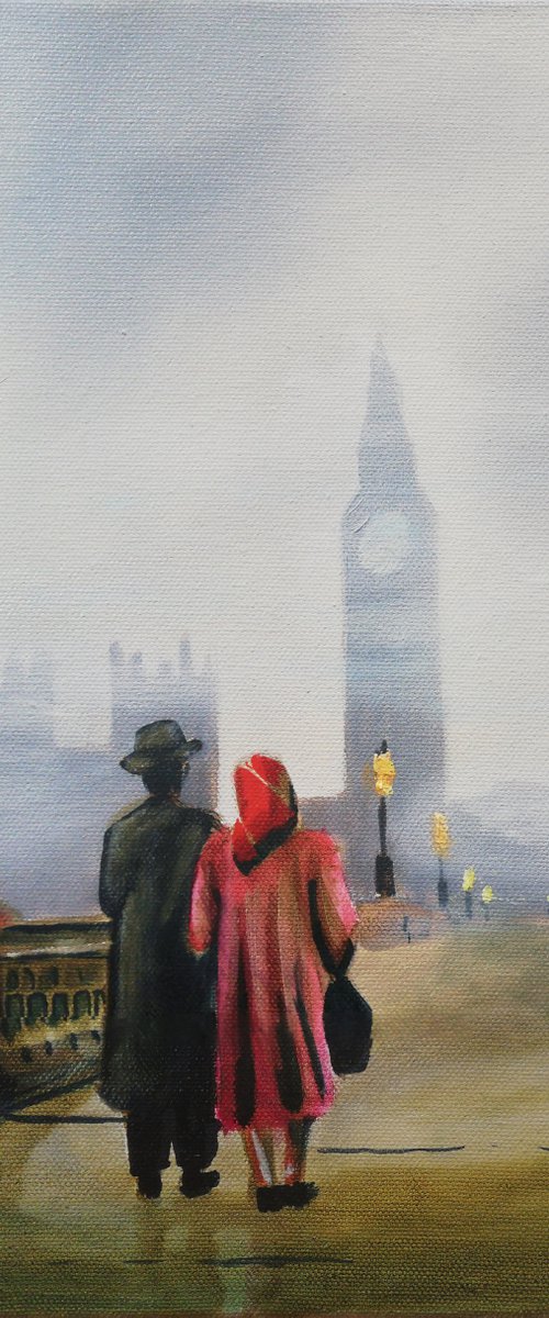 London painting by Gordon Bruce