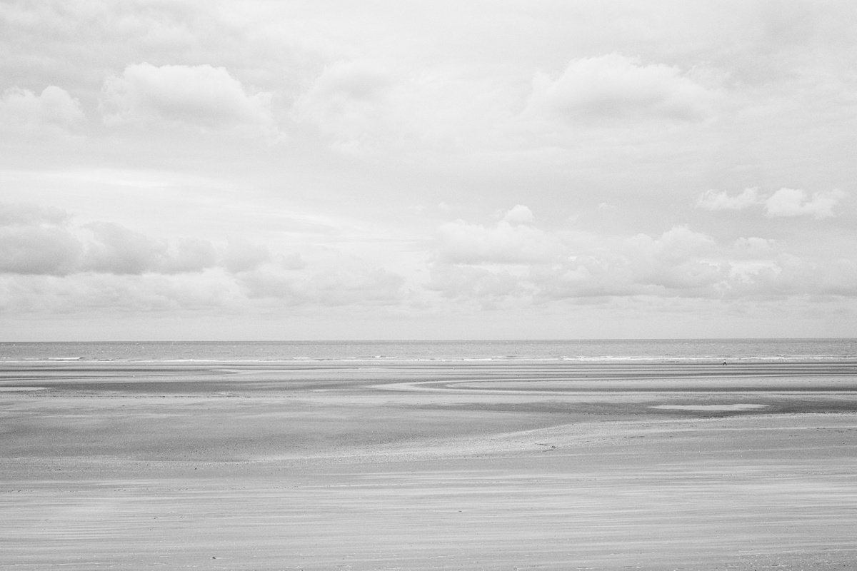 Photorealistic Landscape Photograph By Christian Schwarz, 24 X 17, Mer Du Nord I, Original Artwork