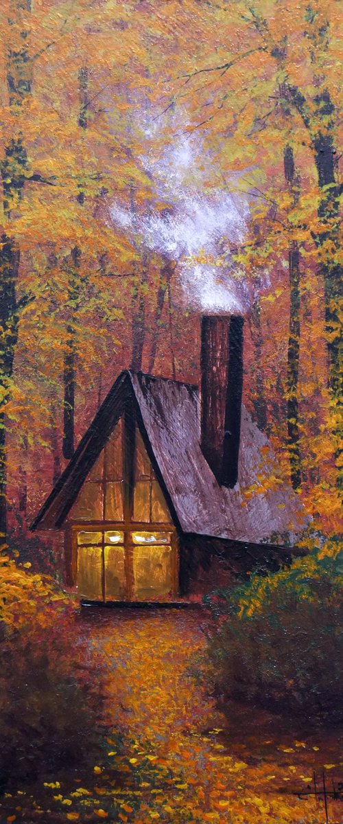 Cozy forest hut by Eugene Gorbachenko