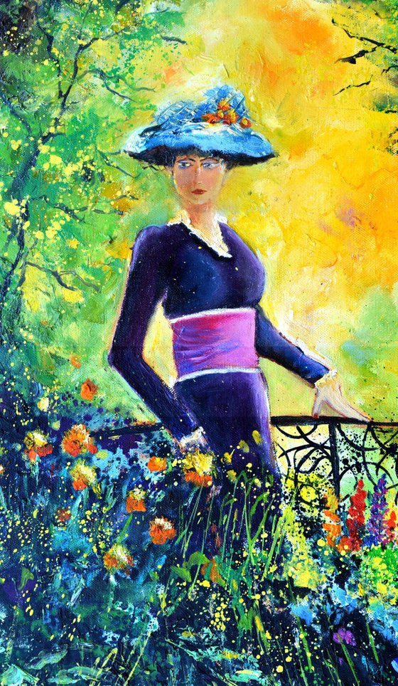 Walking in the garden