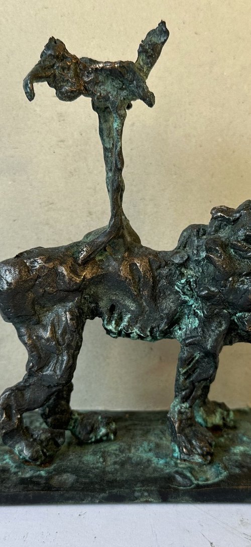 Lion and bird 2025 by Toth Erno