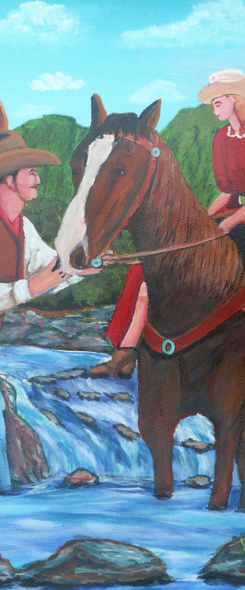 Ranch Chivalry by Dunphy Fine Art