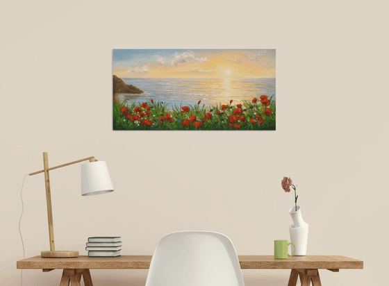 Poppies by the sae