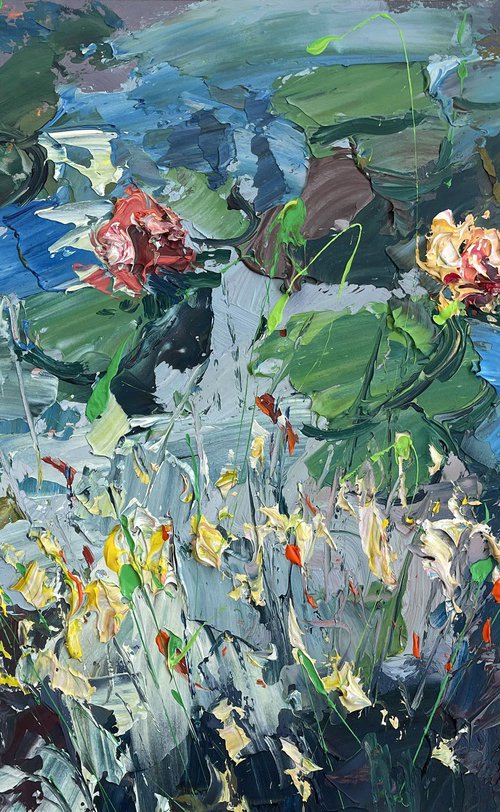 Water Lilies - Floral Art by Agostino Veroni