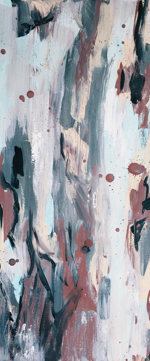 PRESENCE OF MIND - AND THEN - Eucalyptus Tree Bark - Framed by HSIN LIN