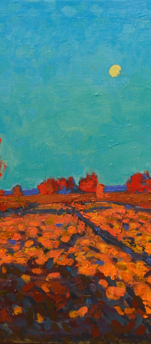 Ground. evening is coming by Mykola Kozlovsky