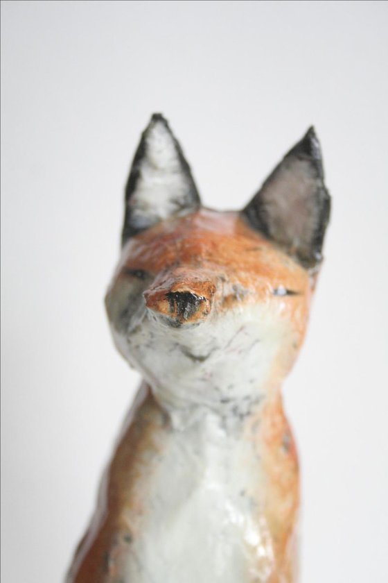 Fox Character Papier Mâché