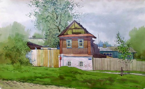 Old house in the village by Valeriy Savenets-1